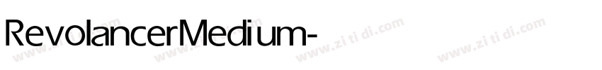 Revolancer Medium字体转换